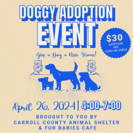 April 26 Doggy Adoption Event