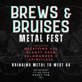 Nov 9 Brews & Bruises Metal Fest