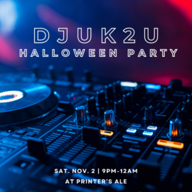 Nov 2 DJ UK2U Halloween Party