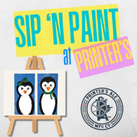 Nov 3 Sip ‘n Paint Party