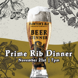 Nov 21 Beer Dinner