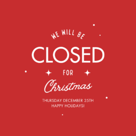 Closed for Christmas
